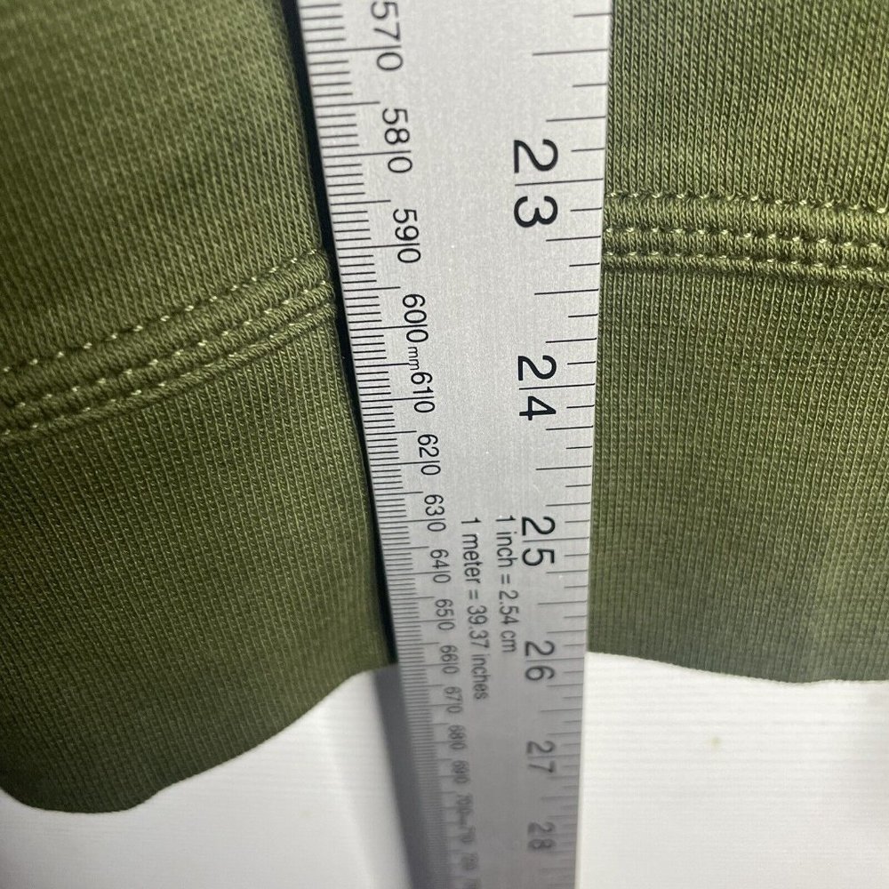 Nike Sweatshirt Men's M Swoosh Logo Crew 839667-327 Olive Green Military New - Picture 6 of 6